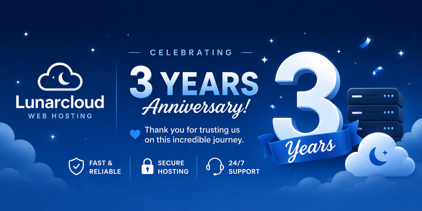 3 years anniversary